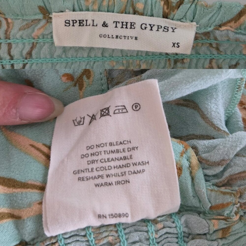 Spell and the Gypsy Maisie‎ Crop Top Turquoise XS-XXS - Picture 13 of 13